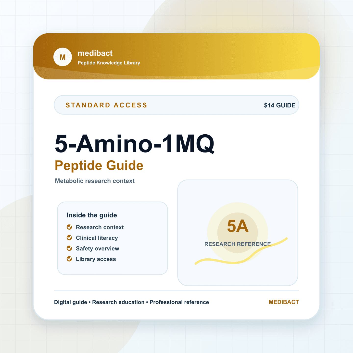 5-Amino-1MQ Peptide Guide