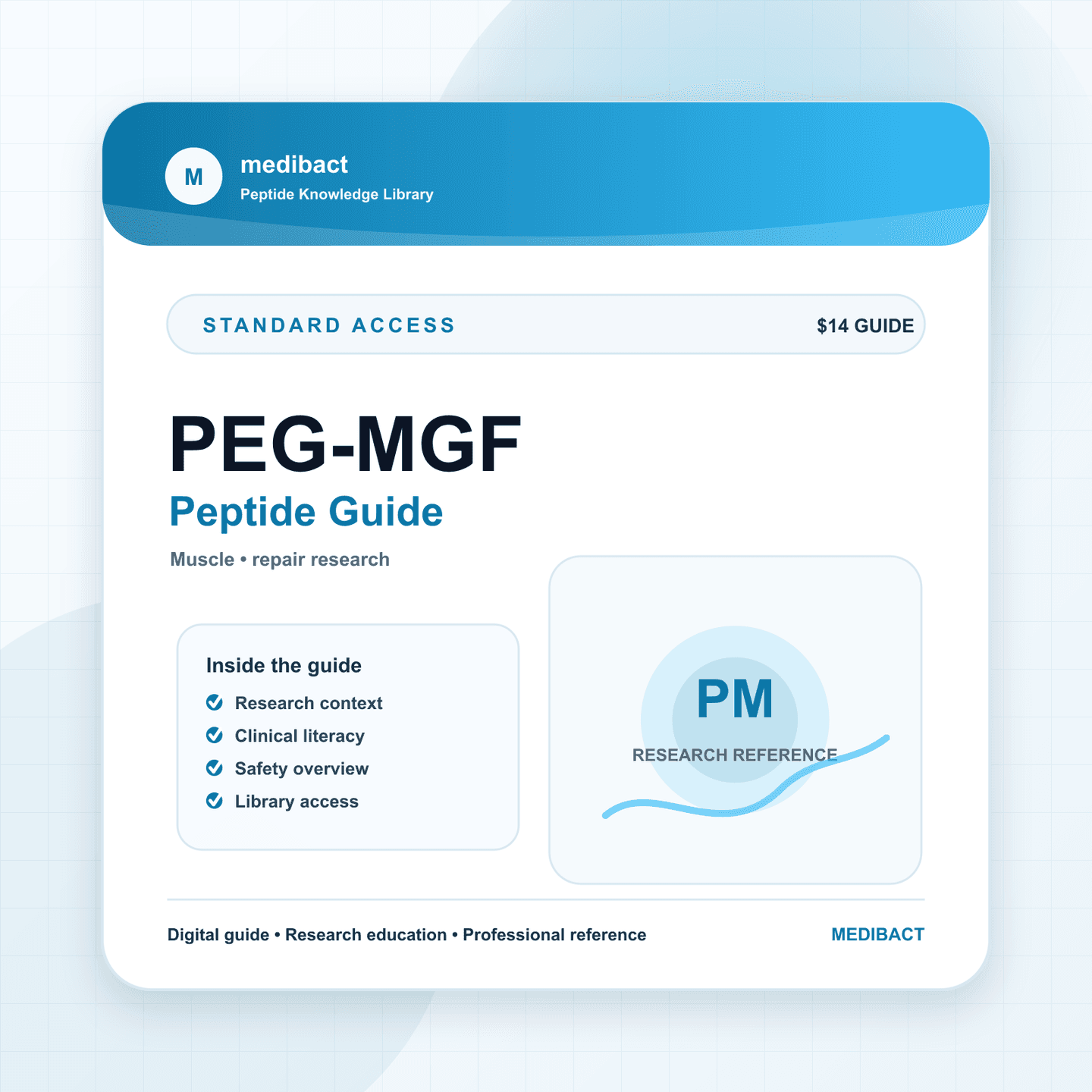PEG-MGF educational module visual
