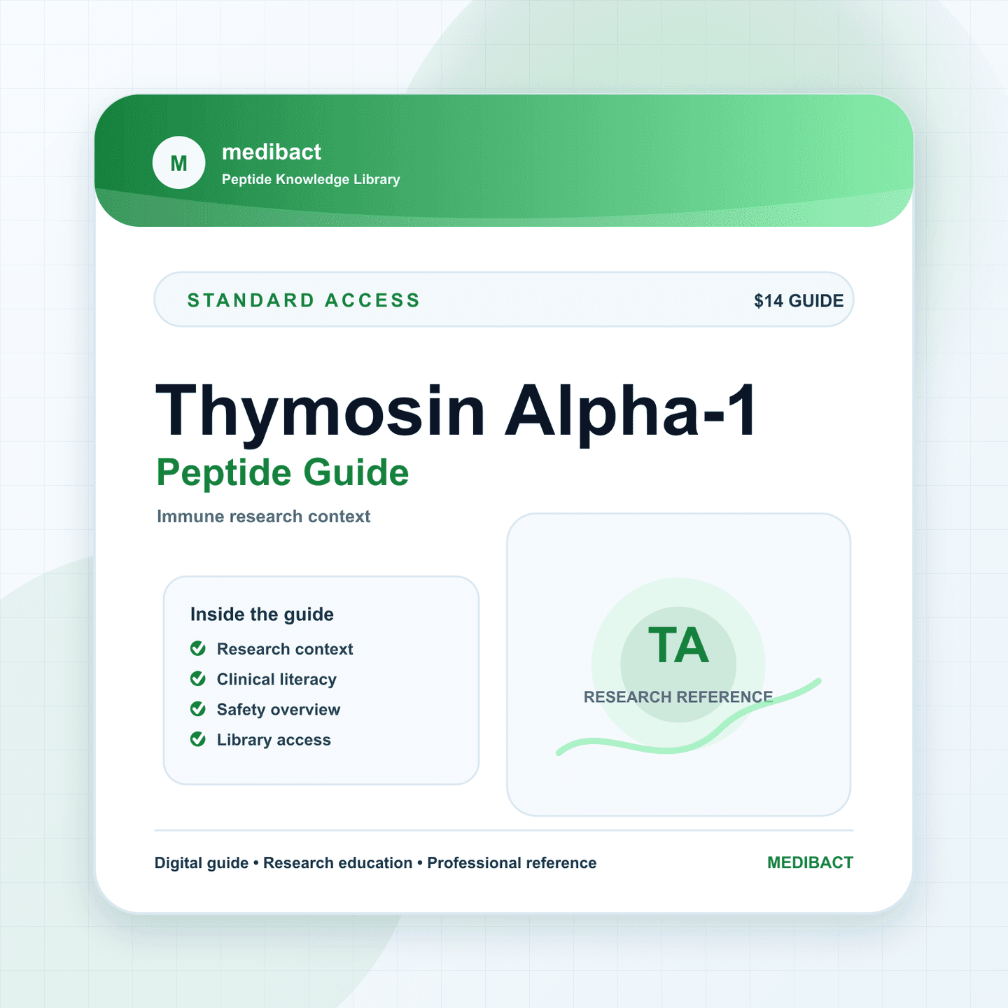 Thymosin Alpha-1 Peptide Guide