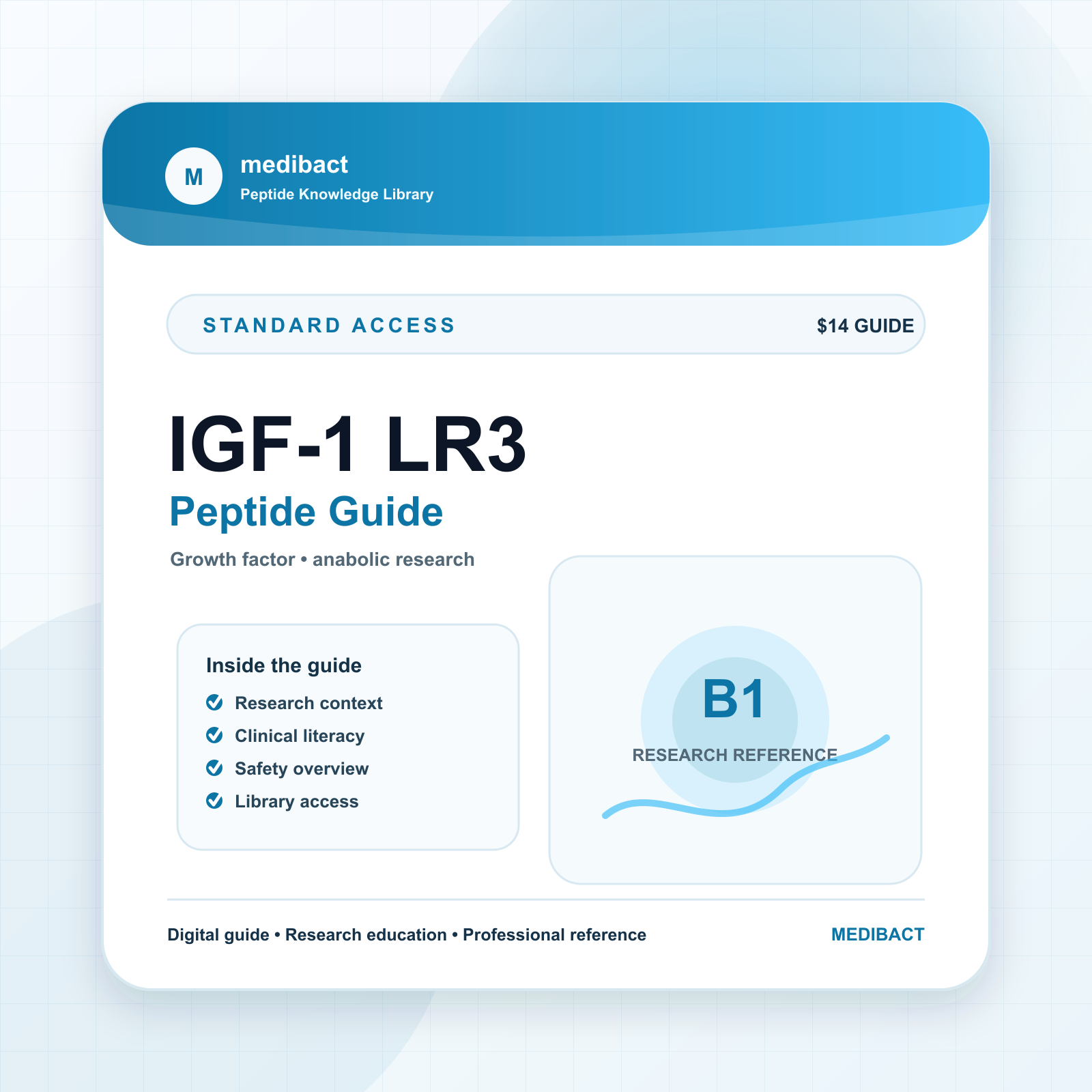 IGF-1 LR3 Guide: Evidence, Sourcing & Protocol Sheet